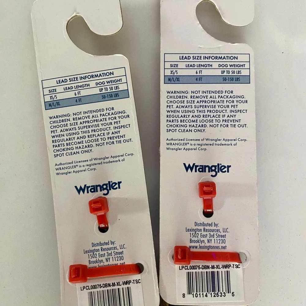 Wrangler dog leashes